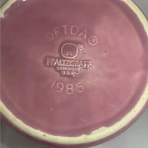 Vintage Pfaltzgraff Pink Ceramic Crock Planter Bowl 1985 USA Pottery